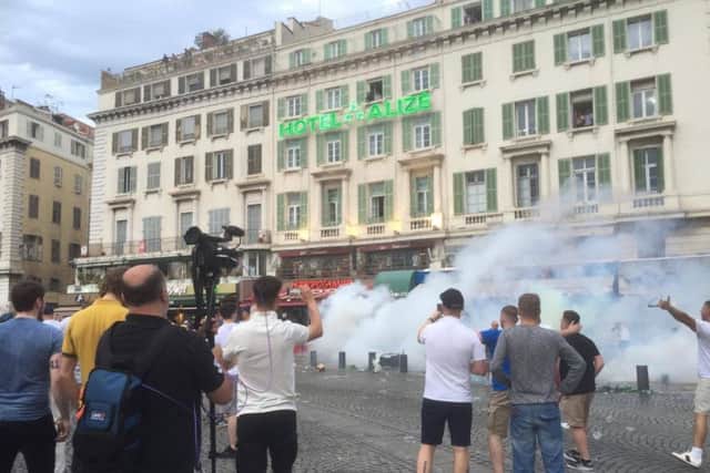 Trouble in Marseille. Pic: John Baker