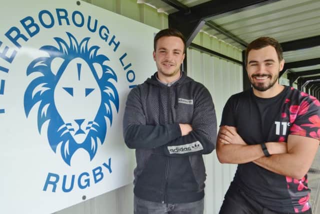 New Lions players Nico Defeo (left) and Tom Aviss.