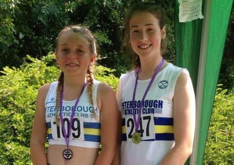 County champions Georgie Ives-Lappin (left) and Megan Sims.