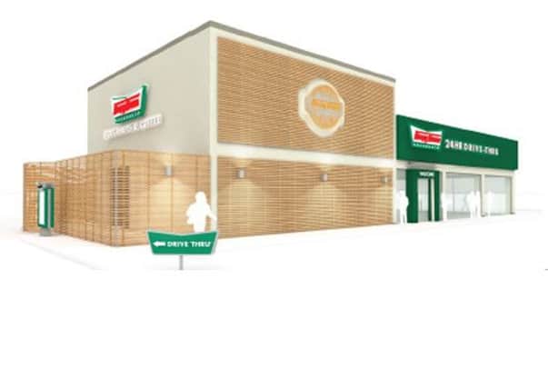 The new Krispy Kreme outlet opening next month in Hampton.