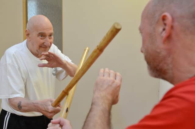 Marcial Arts Grand Master Brian Jones (77) who does Tai Chi, Wing Chun and Escrima at Christ Church, Orton Centre. EMN-160620-231930009