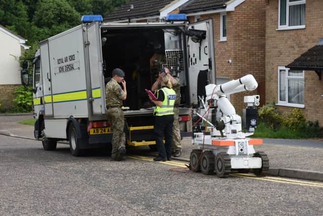 The Bomb Squad have been called to an address in Longthorpe this afternoon