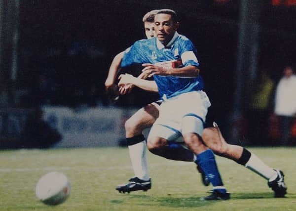 Ken Charlery scored his first Posh goal in a League Cup tie in Wimbledon.