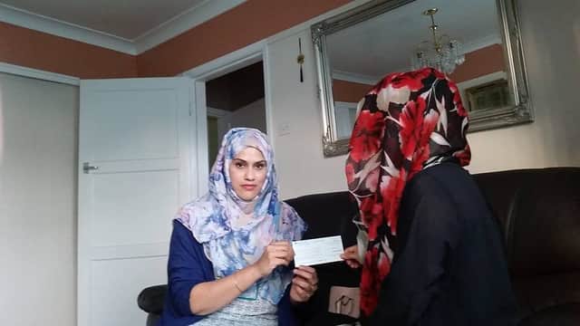 Nurun hands over the cheque