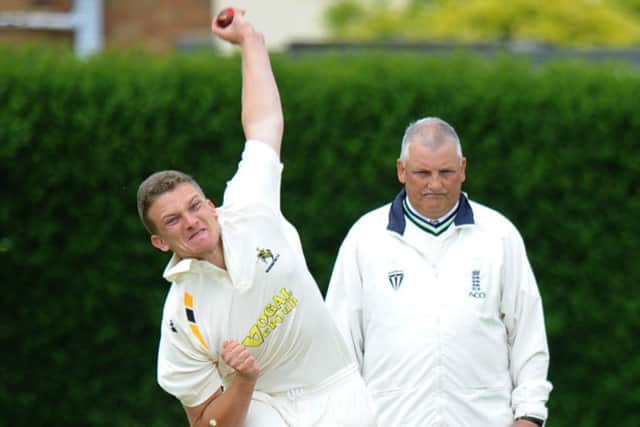 Wisbech bowler Sam Rippington was outstanding in the circumstances against Peterborough Town.