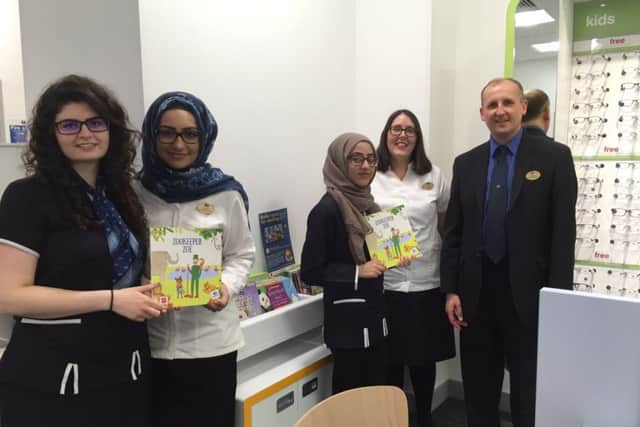 Staff from the Peterborough branches of Boots Opticians are participating in a nationwide partnership with the National Literacy Trust.