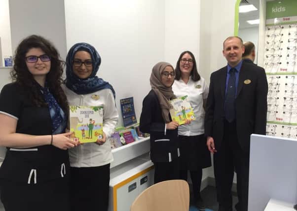 Staff from the Peterborough branches of Boots Opticians are participating in a nationwide partnership with the National Literacy Trust.