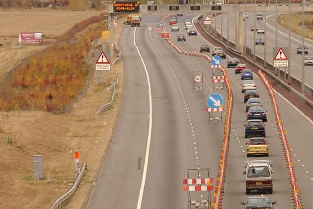 Roadworks on the A1M at Sawtry are due to reappear this July and August