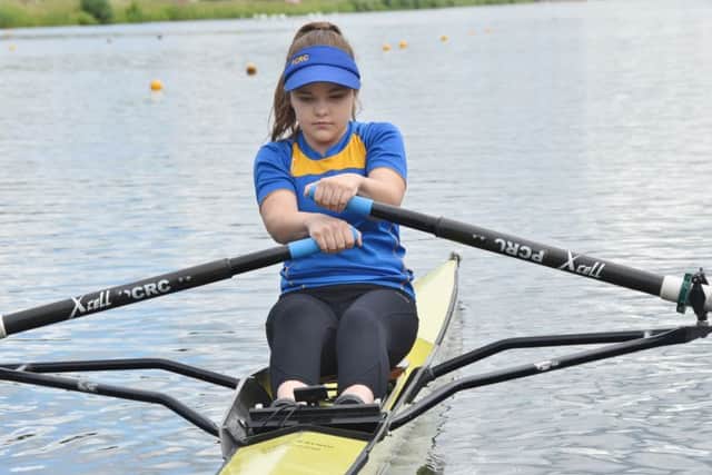 Jenna Taylor won a bronze medal in the J14 single sculls.
