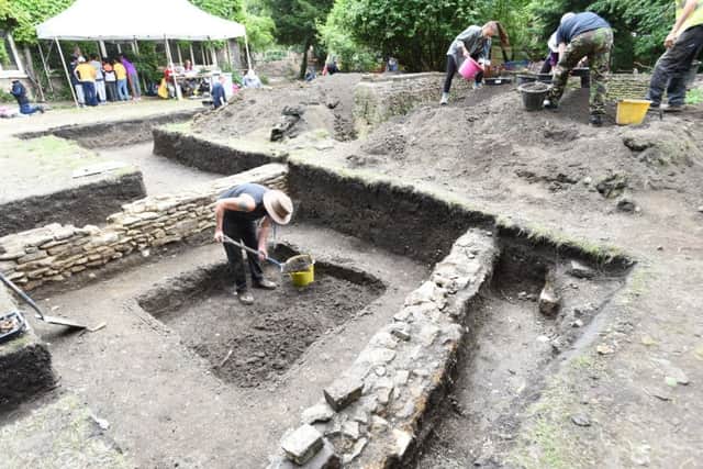 The Peterborough Cathedral Dig by University of Cambridge archaeologists and Peterborough volunteers in the grounds of the Deanery EMN-160628-153632009