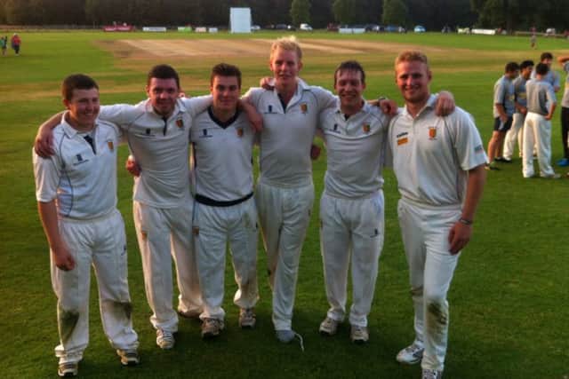 Stamford Town's winning team from the 2015 Burghley sixes.
