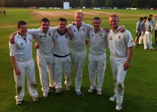 Stamford Town's winning team from the 2015 Burghley sixes.