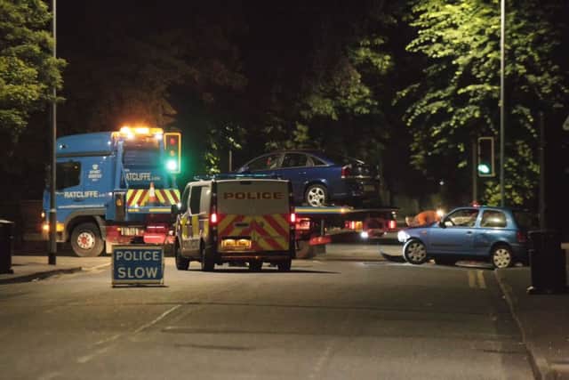 Park Road RTC, road remains closed for over an hour while police clear the scene. Park Road, Peterborough 03/07/2016. Picture by Terry Harris. EMN-160407-082412009