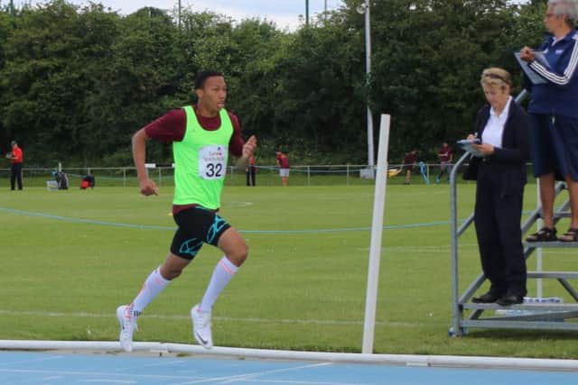 Karim Chan in action at the national championships.
