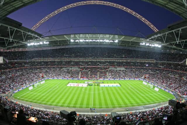Wembley Stadium.