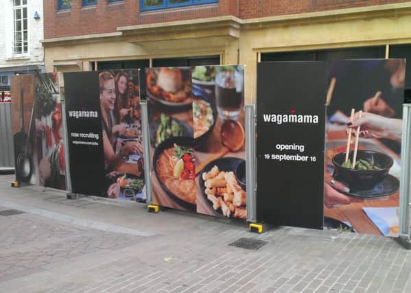 The Wagamama restaurant taking shape in Long Causeway.