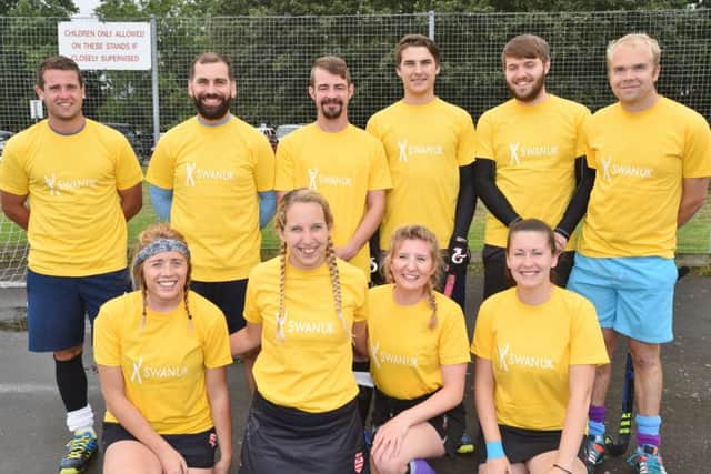 The Blue Green Zeds team that took part in the charity day.