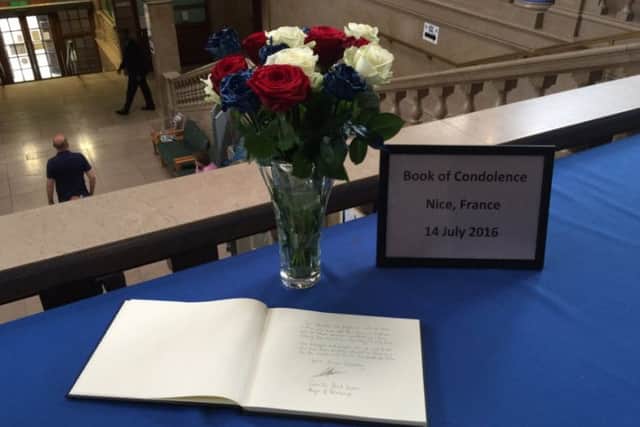 The book of condolence in the Town Hall - photo: Peterborough City Council
