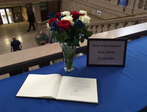 The book of condolence in the Town Hall - photo: Peterborough City Council