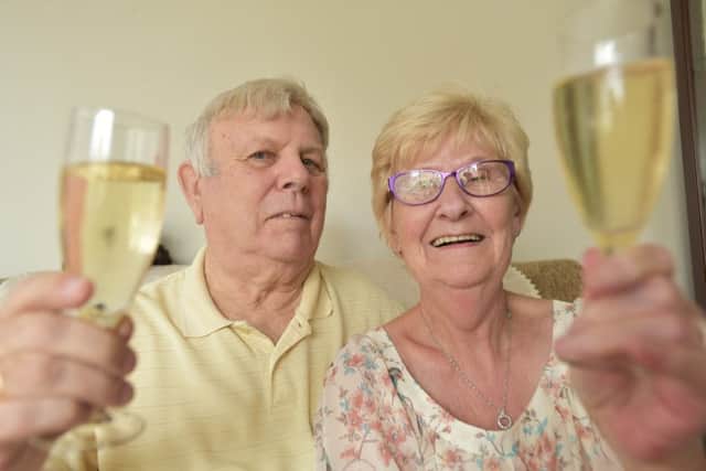 Diamond wedding couple from Park farm Geoff (80) and Lorna (78) Manning EMN-160715-091337009