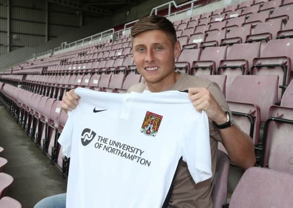 Harry Beautyman after signing for Northampton.