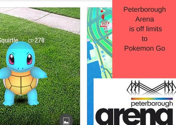 Peterborough Arena is off limits to Pokemon Go players
