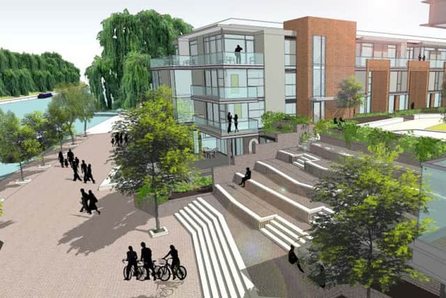 Artist impression of the flats
