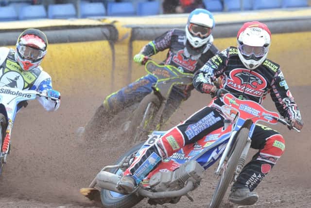 Simon Lambert in action.
