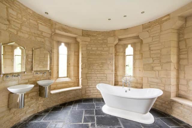A bathroom in the castle. Pic: Savills