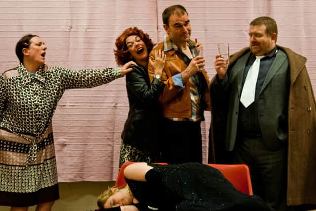 PODS in rehearsals for The Rise and Fall of Little Voice