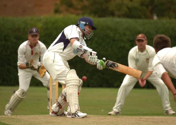 Gary Scotcher cracked 87 for Hunts Over 50s against Cambs.