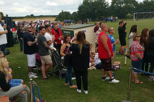 Fans lap up the A1 derby between Sawtry and Stilton.