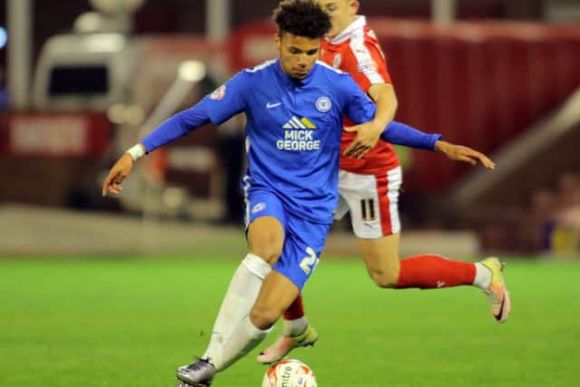Lee Angol's injury was a big pre-season blow for Posh and manager Grant McCann. photo: Joe Dent/theposh.com.
