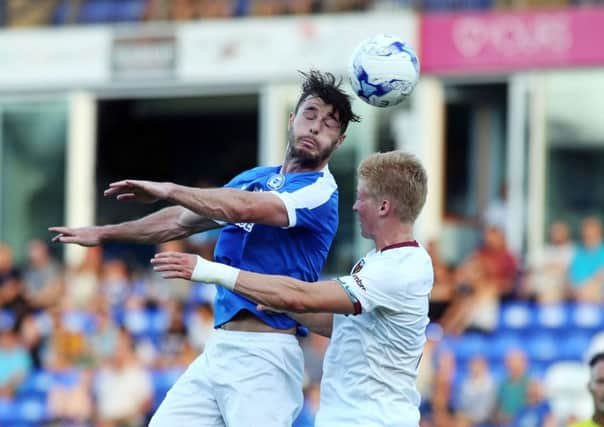 Andrew Hughes in action for Posh in a pre-season friendly against West Ham. Photo: Joe Dent/theposh.com.