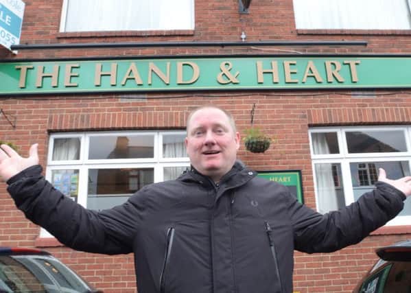 Matt Mace outside the Hand and Heart pub which he hopes to own EMN-160305-082054009