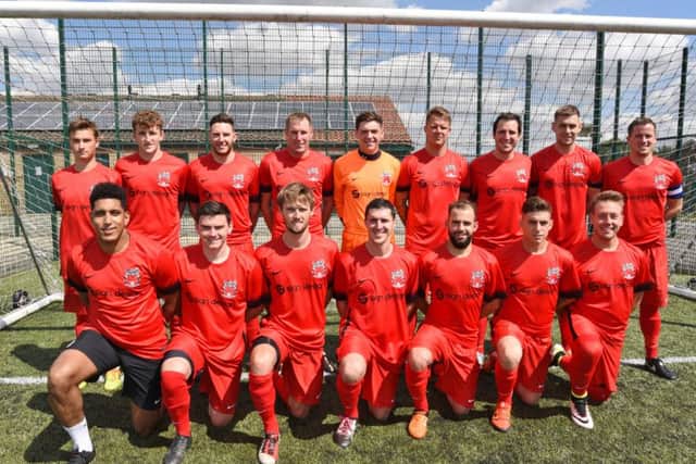 The Pinchbeck team that drew 3-3 at Netherton. Photo: David Lowndes.