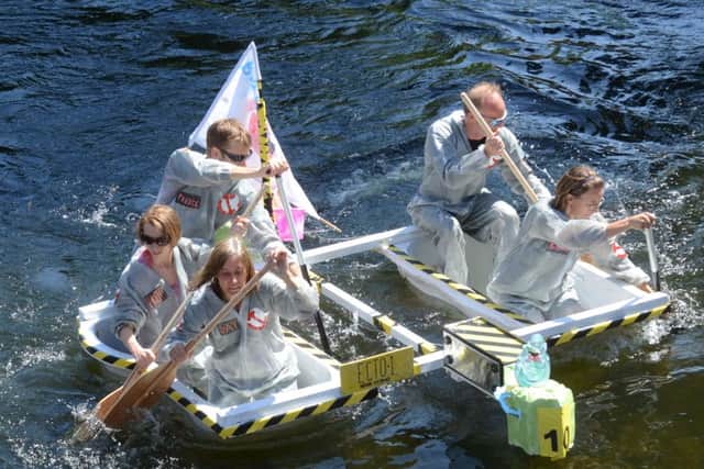 Deepings Raft Race 2016. Action from races EMN-160708-155324009