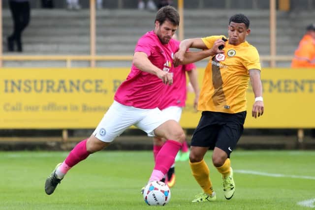 Michael Bostwick will start at centre-back for Posh against AFC Wimbledon. Photo: Joe Dent/theposh.com.
