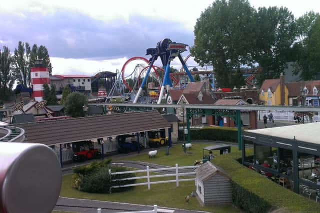 Brad Barnes and family spent the day at Drayton Manor and Thomas Land