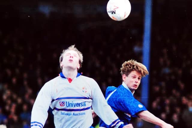 Gary Hackett (right) in his Posh playing days.