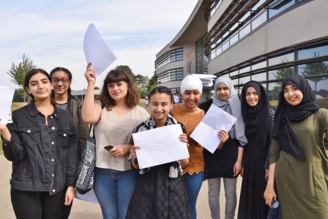 A level results day 2016. Successful students at Thomas Deacon Academy EMN-160818-112951009
