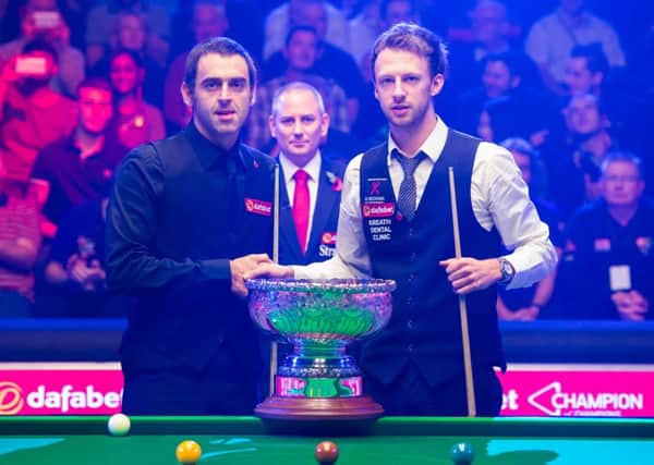 Ronnie O'Sullivan and Judd Trump are playing one another at the Cresset.