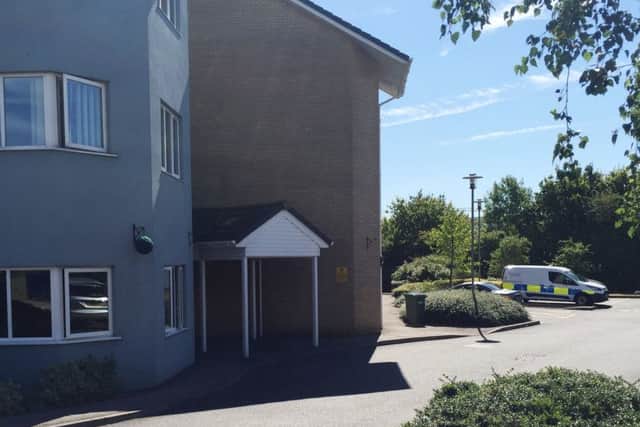 A general view of Poppyfields care home in Chapman Way, Eynesbury, St Neots, Cambridgeshire, as an 87-year-old man has been arrested on suspicion of murder after a woman in her 80s was found dead inside. Photo credit: Sam Russell/PA Wire
