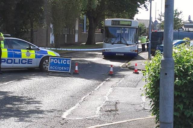 The scene at the bus station