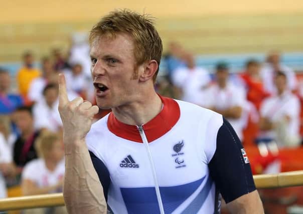 Jody Cundy lets off steam after being disqualified at the London Paralympics.
