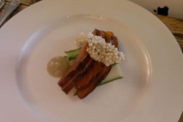 Brad Barnes dines at the Queens Head, Nassington
