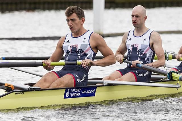 James Fox will be rowing for gold.