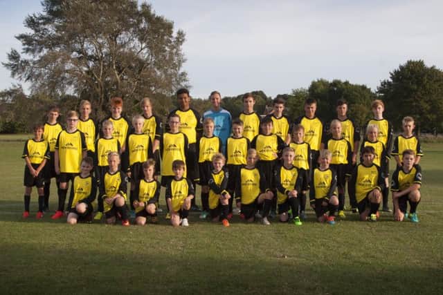 Ramsey Colts in their new strip.
