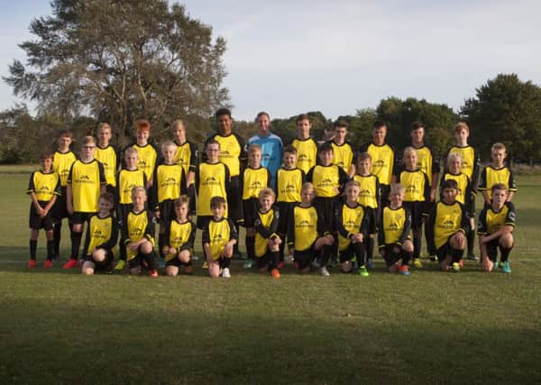 Ramsey Colts in their new strip.