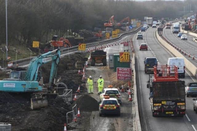The works which took place on Fletton Parkway